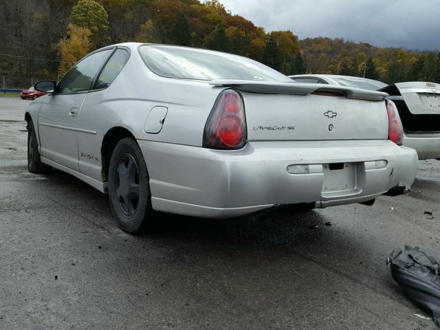 2G1WX12K539196286 - 2003 CHEVROLET MONTE CARL ვერცხლისფერი ფოტო 3