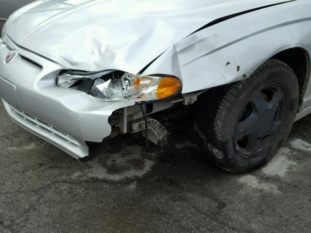 2G1WX12K539196286 - 2003 CHEVROLET MONTE CARL ვერცხლისფერი ფოტო 9