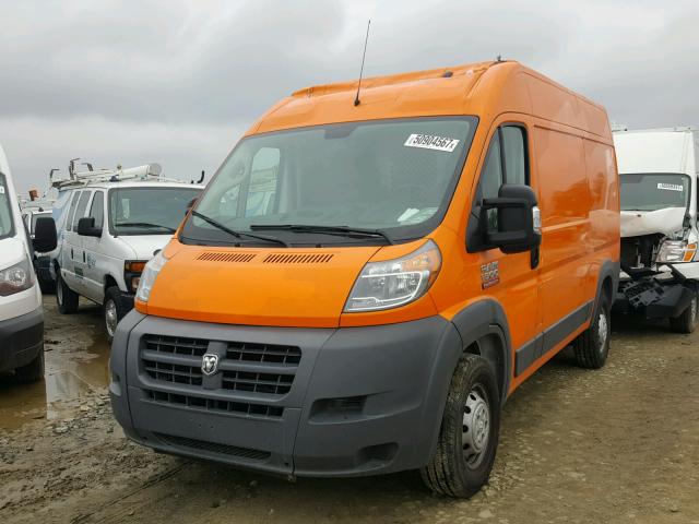 3C6TRVBG3HE541998 - 2017 RAM PROMASTER ORANGE photo 2