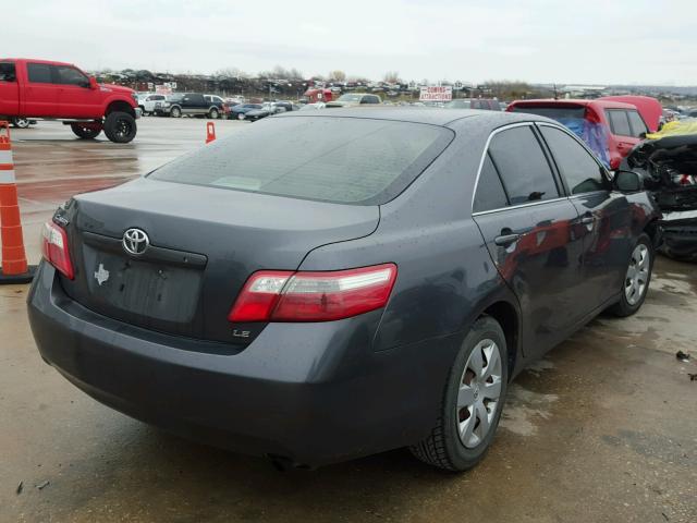 4T1BE46K07U012349 - 2007 TOYOTA CAMRY NEW GRAY photo 4