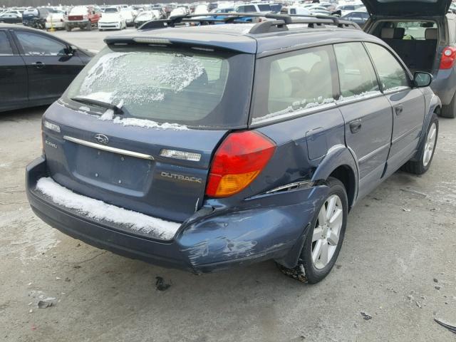 4S4BP61C567315212 - 2006 SUBARU LEGACY OUT BLUE photo 4