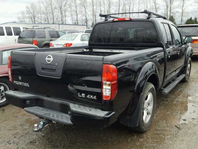 1N6AD09W58C414043 - 2008 NISSAN FRONTIER C BLACK photo 4