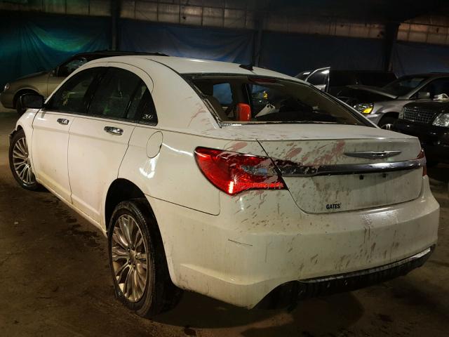 1C3CCBCG6DN546601 - 2013 CHRYSLER 200 LIMITE WHITE photo 3