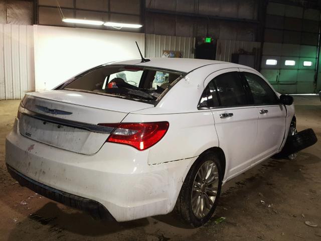 1C3CCBCG6DN546601 - 2013 CHRYSLER 200 LIMITE WHITE photo 4