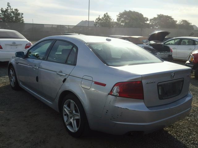 19UUA66224A064956 - 2004 ACURA TL SILVER photo 3