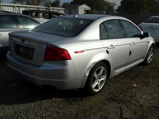 19UUA66224A064956 - 2004 ACURA TL SILVER photo 4