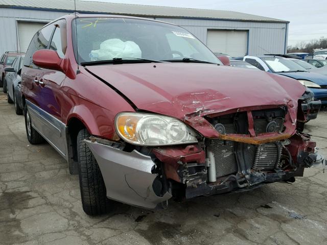 KNDUP131836371478 - 2003 KIA SEDONA EX BURGUNDY photo 1