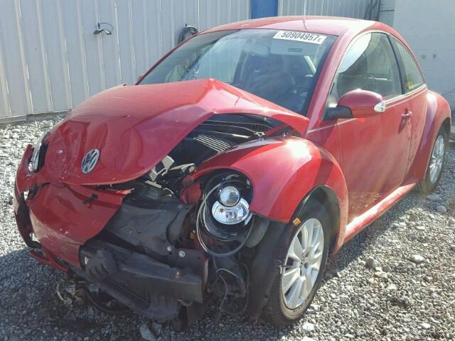 3VWPG31C19M513012 - 2009 VOLKSWAGEN NEW BEETLE RED photo 2