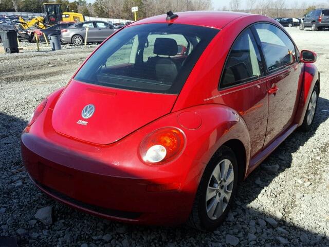 3VWPG31C19M513012 - 2009 VOLKSWAGEN NEW BEETLE RED photo 4