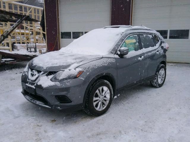 5N1AT2MV0FC916659 - 2015 NISSAN ROGUE S GRAY photo 2