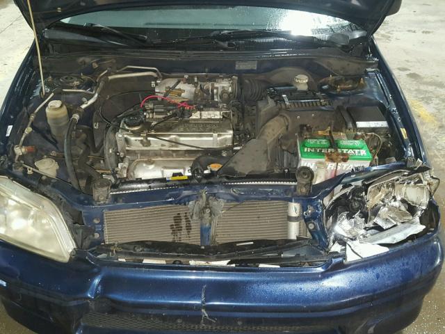 JA3AJ26E82U060490 - 2002 MITSUBISHI LANCER ES BLUE photo 7