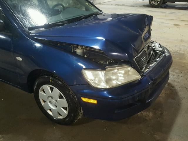 JA3AJ26E82U060490 - 2002 MITSUBISHI LANCER ES BLUE photo 9