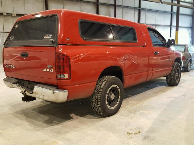 1D7HU16N44J119630 - 2004 DODGE RAM 1500 S RED photo 4