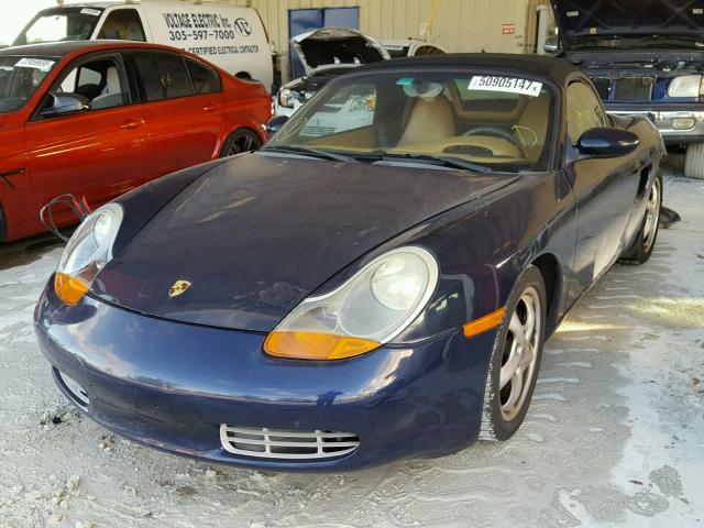 WP0CA2984XU626250 - 1999 PORSCHE BOXSTER BLUE photo 2