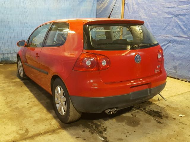 WVWAB71K58W061795 - 2008 VOLKSWAGEN RABBIT RED photo 3