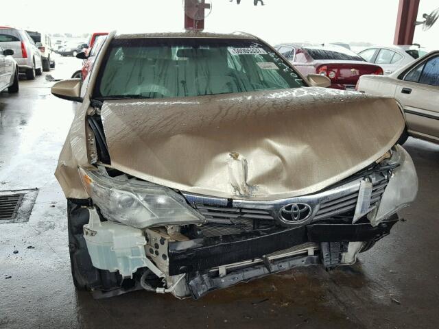 4T4BF1FKXCR266565 - 2012 TOYOTA CAMRY BASE TAN photo 9