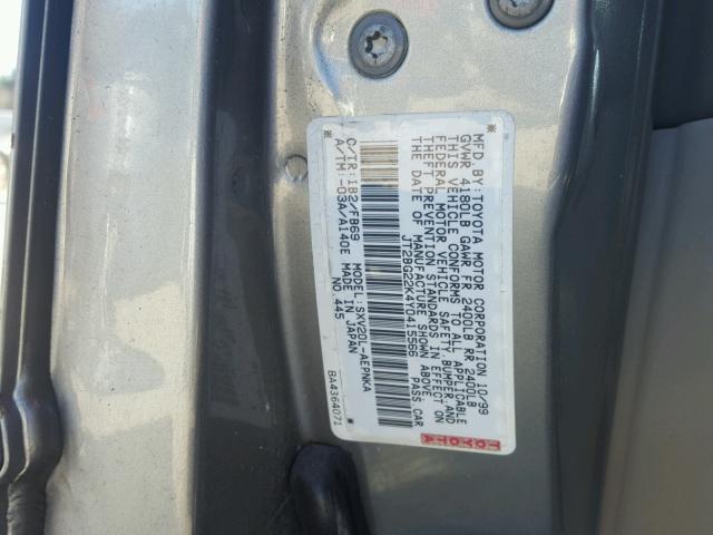 JT2BG22K4Y0415566 - 2000 TOYOTA CAMRY CE SILVER photo 10