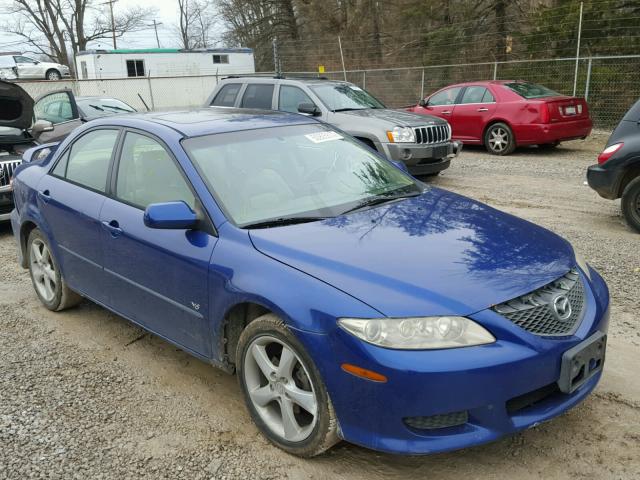 1YVFP80D445N96854 - 2004 MAZDA 6 S BLUE photo 1