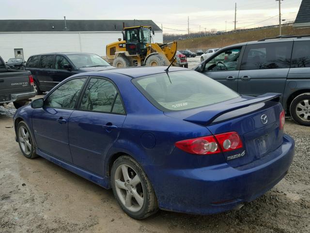 1YVFP80D445N96854 - 2004 MAZDA 6 S BLUE photo 3