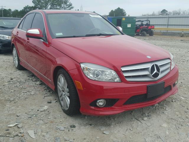 WDDGF54X19R041124 - 2009 MERCEDES-BENZ C 300 RED photo 1