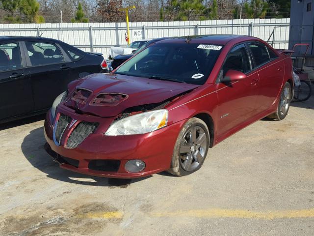 1G2ZM577184209462 - 2008 PONTIAC G6 GXP BURGUNDY photo 2