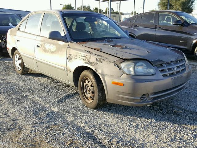 KMHCG45CX3U442408 - 2003 HYUNDAI ACCENT GL GRAY photo 1