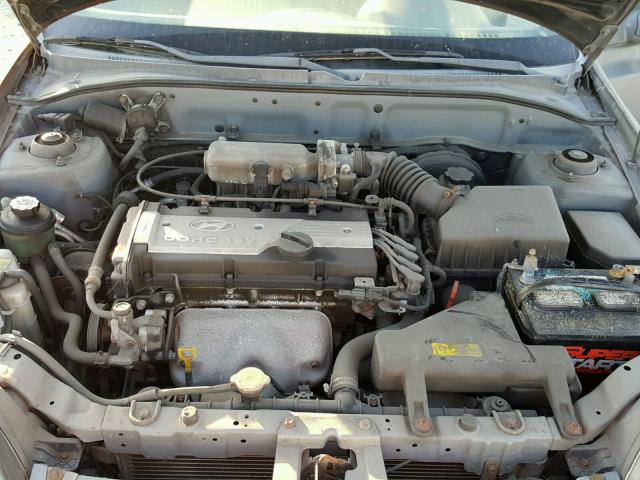 KMHCG45CX3U442408 - 2003 HYUNDAI ACCENT GL GRAY photo 7