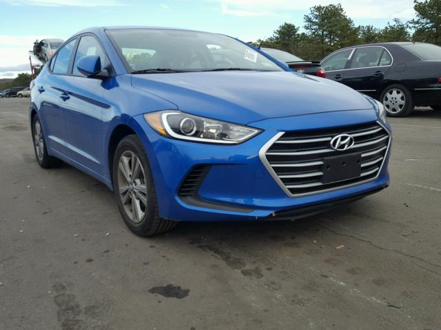 KMHD84LF4HU243229 - 2017 HYUNDAI ELANTRA SE BLUE photo 1