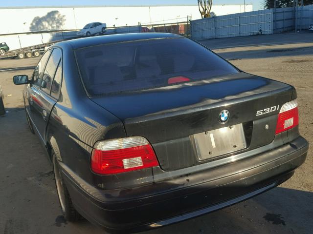 WBADT53431CE90390 - 2001 BMW 530 I BLACK photo 3