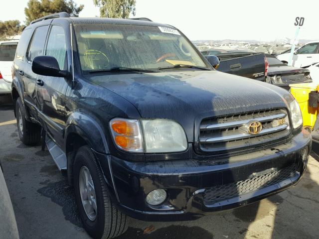 5TDBT48A32S115096 - 2002 TOYOTA SEQUOIA LI BLACK photo 1