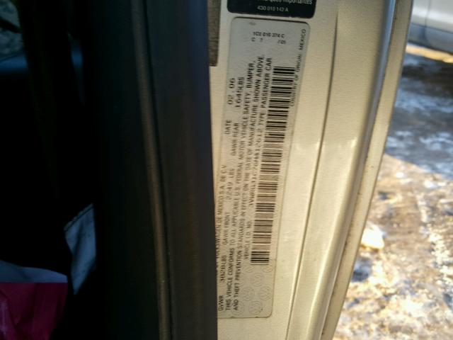 3VWRG31C76M412612 - 2006 VOLKSWAGEN NEW BEETLE ნაცრისფერი ფოტო 10