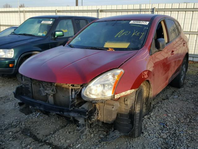 JN8AS58T39W044079 - 2009 NISSAN ROGUE S RED photo 2
