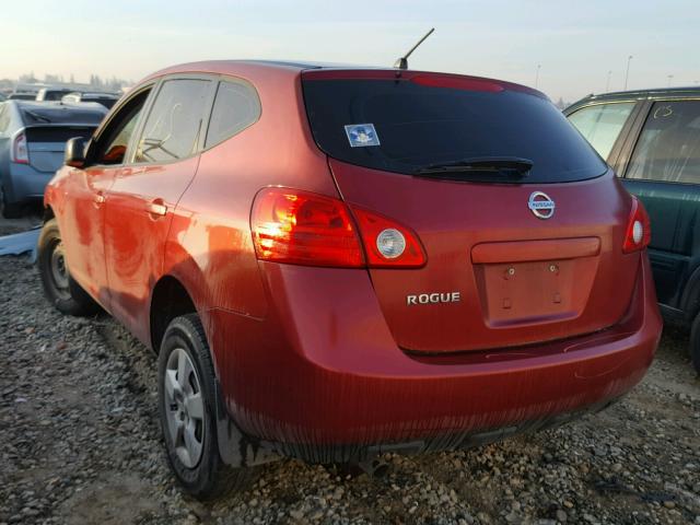 JN8AS58T39W044079 - 2009 NISSAN ROGUE S RED photo 3