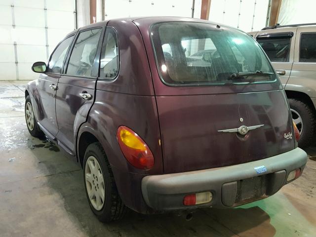 3C4FY4BBX1T684245 - 2001 CHRYSLER PT CRUISER PURPLE photo 3