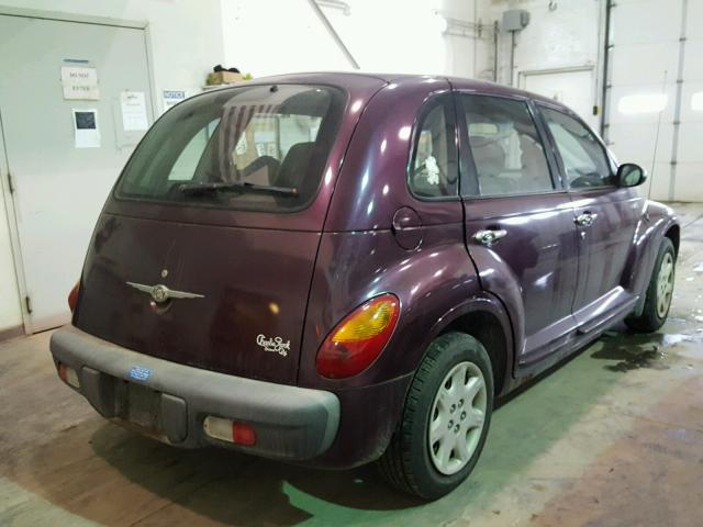 3C4FY4BBX1T684245 - 2001 CHRYSLER PT CRUISER PURPLE photo 4