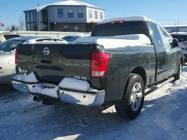 1N6BA06A28N316291 - 2008 NISSAN TITAN XE GREEN photo 4