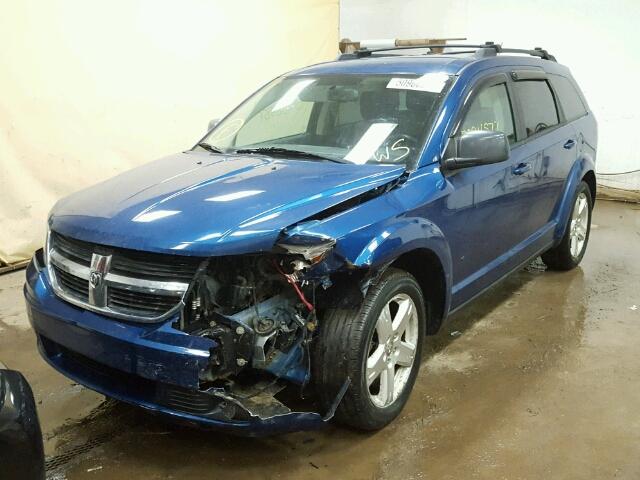 3D4GH57VX9T593519 - 2009 DODGE JOURNEY SX BLUE photo 2