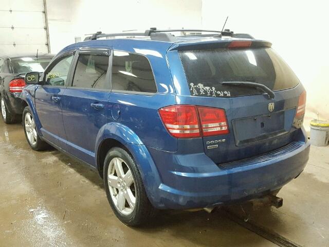 3D4GH57VX9T593519 - 2009 DODGE JOURNEY SX BLUE photo 3