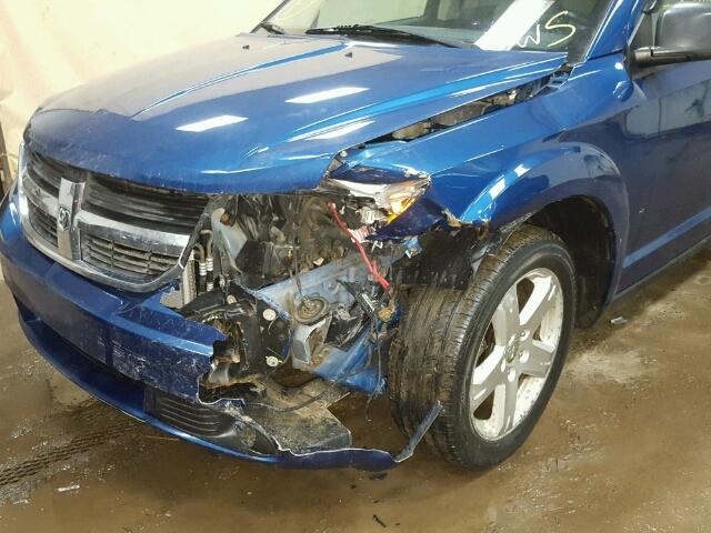 3D4GH57VX9T593519 - 2009 DODGE JOURNEY SX BLUE photo 9