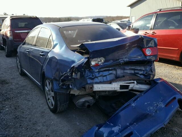 JH4CL96834C034913 - 2004 ACURA TSX BLUE photo 3