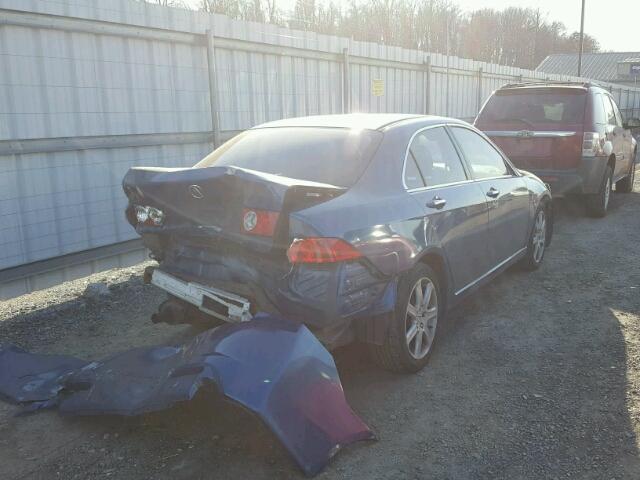 JH4CL96834C034913 - 2004 ACURA TSX BLUE photo 4