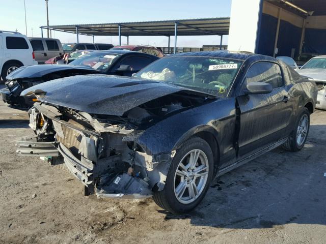 1ZVBP8AN3A5152868 - 2010 FORD MUSTANG BLACK photo 2