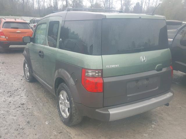 5J6YH28625L031959 - 2005 HONDA ELEMENT EX GREEN photo 3