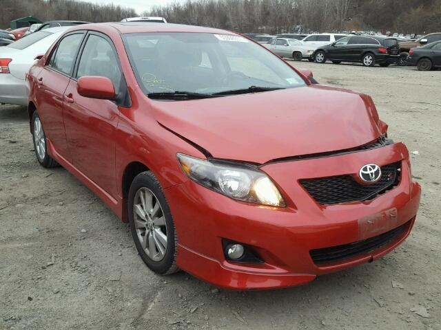 2T1BU4EE6AC295508 - 2010 TOYOTA COROLLA BA RED photo 1