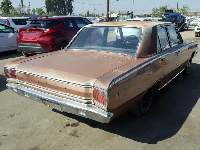 LH41B75118509 - 1967 DODGE DART GT BROWN photo 4