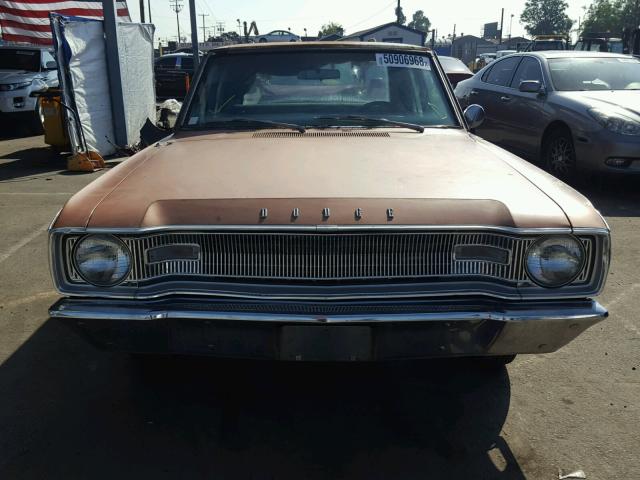 LH41B75118509 - 1967 DODGE DART GT BROWN photo 9