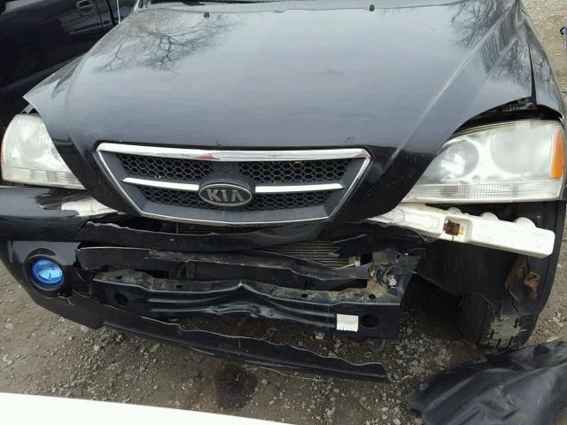 KNDJC733655480954 - 2005 KIA SORENTO EX BLACK photo 7