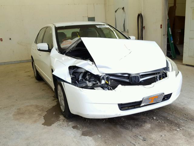 1HGCM56393A104499 - 2003 HONDA ACCORD LX WHITE photo 1