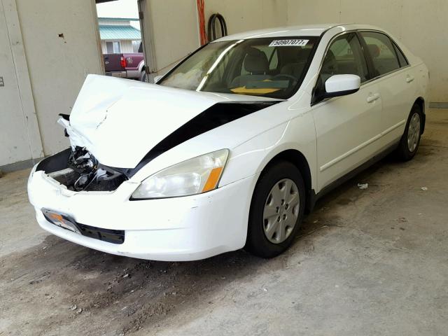 1HGCM56393A104499 - 2003 HONDA ACCORD LX WHITE photo 2