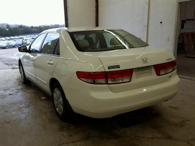 1HGCM56393A104499 - 2003 HONDA ACCORD LX WHITE photo 3